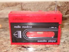 453567 Recor Vintage Red Plastic Radio Reciever Cassette Player