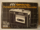 7638 Soundesign Portable Mini Cassette Recorder