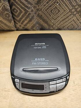 Xp-r800 Aiwa Fm Am Portable Cd Player 1 Bit Dac Works Eass Stereo R3