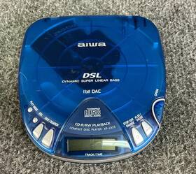 Xp-v323yl Aiwa Dsl Dynamic Super Linear Bass Compact Disc Player In Blue