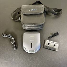 Xp-759b Aiwa Xp759b Portable Cd Disc Player - Cassette Adapter Auto Power Cable Bag
