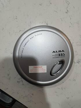 Alba Pcd268 Pcd268/b Super Bass Boost Personal Silver Cd Player Preowned See Photos