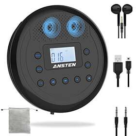 Ansten 673143964708 Cd Player Portableportable With Builtin Dual Speakersrechargeable P