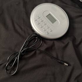 Cd5189s Arafuna Silver Portable Cd Player Rechargeable With Speakers Backlit Buttons Lcd