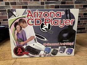 0853241 Arizona Cd Player Compact Poratable Blue 10 Second Anti Skip Slim 3 Inch Vintage