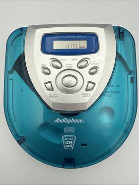 Cd-3128 Audiophase Portable Cd Player Anti-skip 45 Sec Tested