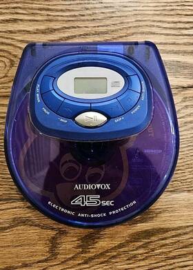 Dm8905-45 Audiovox 8905-45 Portable Blue Cd Player Model Anti Shock Tested Working