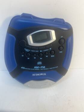 Ce148a Audiovox Portable Radio Cd Player Digital Am/fm Tuner 45 Second Esp