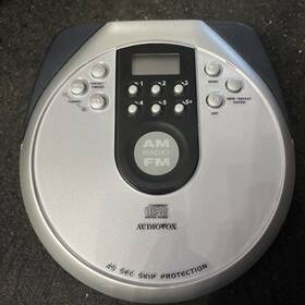 Ce148b Audiovox Portable Radio Cd Player Digital Am/fm Tuner 45 Second Esp