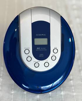 Audiovox Dm820660 Portable Cd Player Blue Tested And Working