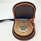 Az7387 Az 7387 Philips Magnavox Cd Player With Case Copper Walkman Vtg