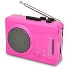Br638-pink Digitnow Cassette Player Personal Walkman Tape And Voice Recorder For