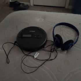 Coby Cd198bk Personal Portable Cd Player Compact Disc With Headphone