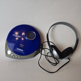 Cx-cd301 Coby Works Portable Cd Player Fm Radio 2004 With Headphones Anti-skip