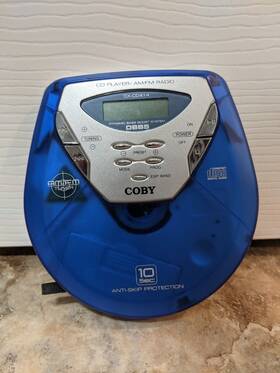 Cx-cd414 Coby 2003 Slim Personal C D Player With Am/fm Turner Tested Works