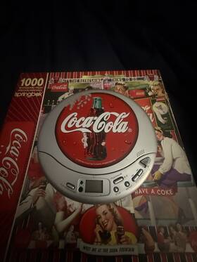 Rf-2400 Coca-cola Vintage Personal Cd Player Functional Tested