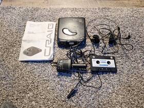 Jc6111c Craig Vintage Portable Cd Player - Black Tested And Working