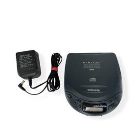 Craig Jc6131kt Vintage Portable Cd Player Anti-shock 1996 With Ac Adapter Tested