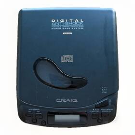 Craig Jc6150a Vtg Super Bass Digital Personal Portable Cd Player W Power Adapter Tested
