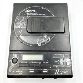 Cd-210n Crown Vtg Japan 1987 Portable Cd Am Fm Radio Player For Parts Repair