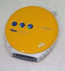 D-es360 Sony Walkman Portable Yellow Cd Player Used Tested Working Genuine