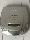 D-e206ck D206ck Sony Discman Mega Bass Portable Cd Player Silver Tested