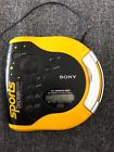 Des51 Sony Discman Sports Walkman Yellow Portable Music Player Grade