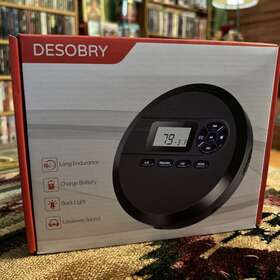 Mp111b Desobry Portable Cd Player With Speakers And Fm Transmitter