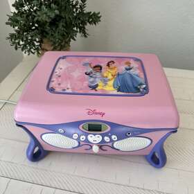 Disney 075540401136 Princess Cd Player Jukebox With Storage And Jewelry Compartments
