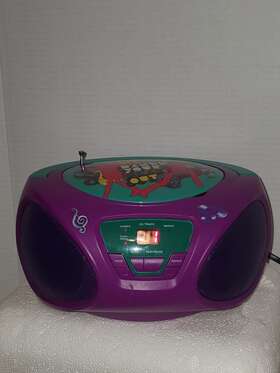 56014 Disney Super Rare Htf 2012 Shake It Up Cd Player Boombox Am Fm Radio
