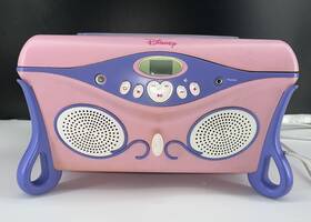 Djb4000-p Disney Princess Jewelry Box Jukebox Cd Player Mirror - Works Sounds Great 2005