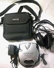 Dpc-993 Kenwood Portable Cd Player Noise Canceling Headset Ac Cord Case