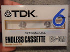 Ec-6m Tdk 6 Minute Special Use Endless Cassette Model New Factory Sealed 020356219703