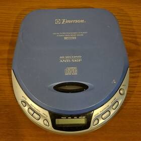 Hd7060 Emerson Portable Cd Player Blue Working Vg Condition