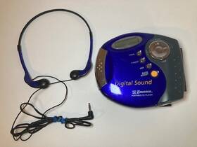 Hd708bl Emerson Portable Cd Player Digital Sound Bass Boost With Headphones Model