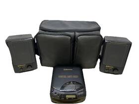Emerson Lx-38 Vintage Portable Compact Disc Player Speakers And Case Works Rare