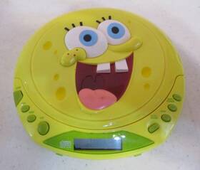 Player-nickelodeon-2004-6 Emerson Radio Corp. Spongebob Squarepants-personal Cd Inch Vintage-shown-works