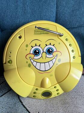 Emerson Sb230 Y2k Spongebob Squarepants - Cd Player Boombox Radio Model No Cord As Is