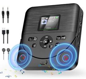 535b Erasiny Cd Player Portable For Home 2 In 1 Bluetooth Speakers And Play