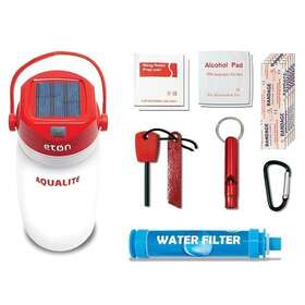 Eton R 750254811227 Naqualite Aqualite Solar-powered Lantern And Basic Emergency Kit