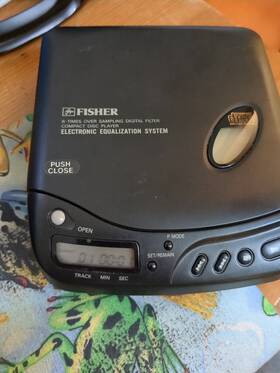 Pcd-4 Fisher Vintage Compact Disc Player Equalization System Black Works