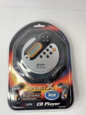 Cdp4404sp Gpx 047323331510 2006 Sport X Portable Cd Player Anti Skip Bass Boost New Sealed