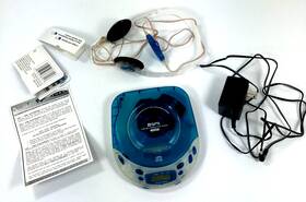 C3870ct Gpx Vtg Ultra Slim Portable Cd Player Blue Model No