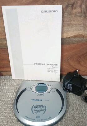 4100 Grundig Discman Cdp - Portable Cd Walkman Player No Headset
