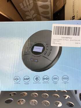 Gueray 445029166109 Portable Cd Player Bluetooth Rechargeable 2000mah Battery Car Memory
