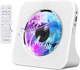 Gueray 691046211866 Portable Cd Player With Bluetooth Desktop Music Players For Home Buil