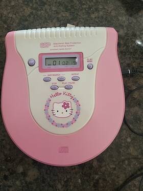 Hello Kitty Hk33 Vintage Compact Disc Cd Player Rare