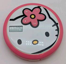 Pl-01 Hello Kitty Vintage Sanrio Personal Cd Player Kt 2037 Tested And Working. Vgc