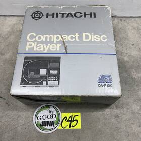 Da-p100 Hitachi Vintage Hitatchi Discman Cd Player Compact Disc With Box