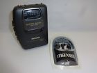 Hs-ta117 Aiwa Grey Portable Stereo Radio Cassette Player With Earbuds